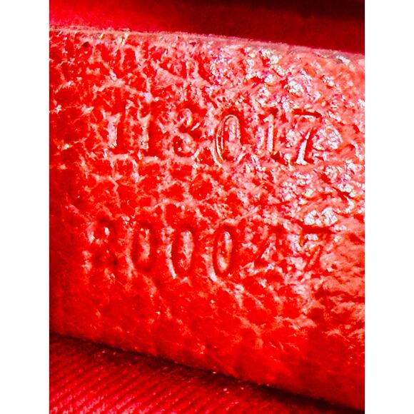 Gucci GG Canvas Red Tote Bag Leather Trim Top Handle Shoulder – Medium - Picture 5 of 9